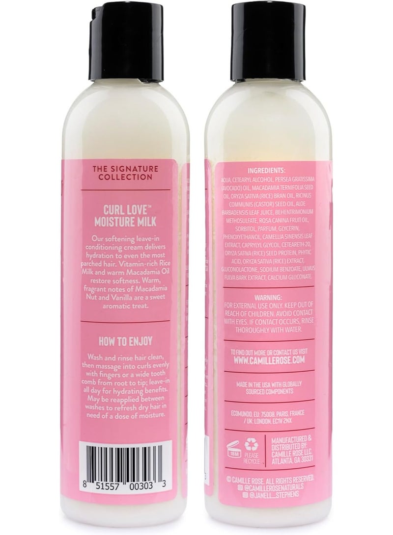 حليب "كاميل روز" المرطب للشعر المجعد (Curl Love Moisture Milk) - بالفانيليا - 8 أونصة سائلة - Image 2