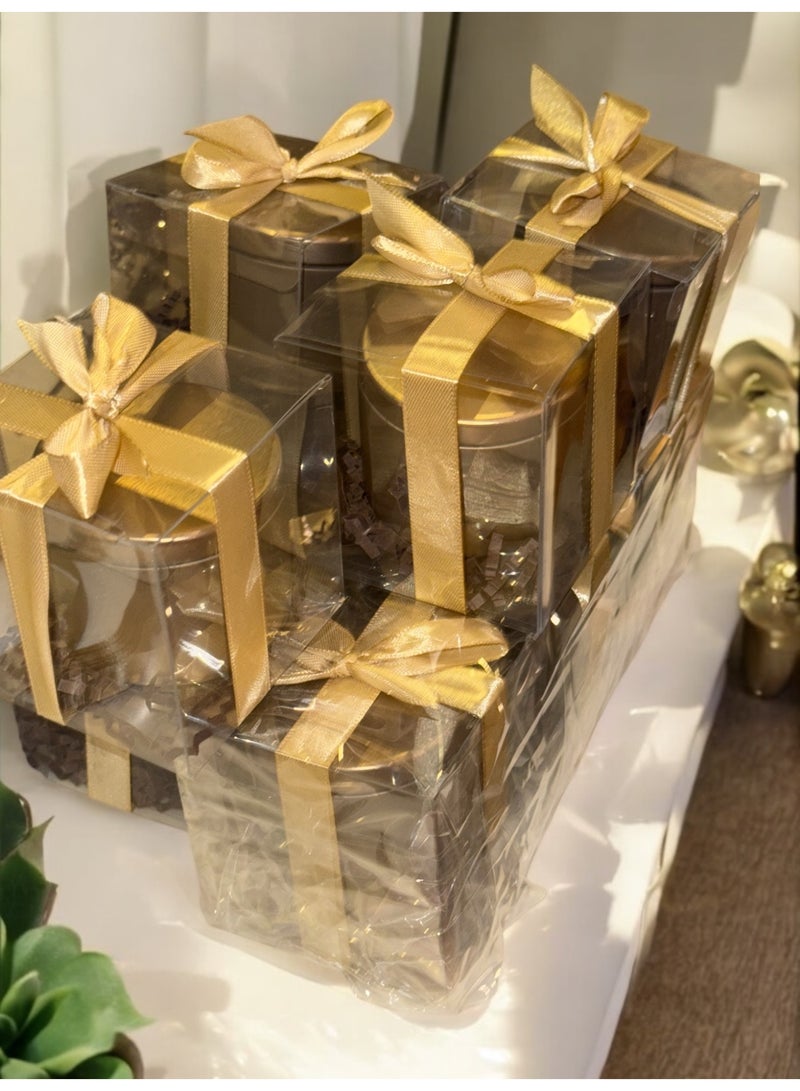 ANUM BY MUNA Luxury Favors Gold Tin Candle Set – Pack of 3 - Image 5