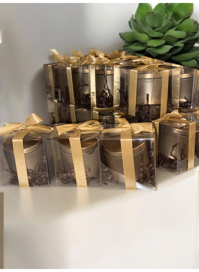 ANUM BY MUNA Luxury Favors Gold Tin Candle Set – Pack of 3 - Image 3
