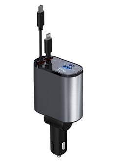 Shopy-Basket 4-in-1 Fast Car Charger – 4-Port Car Charger Adapter for iPhone Lightning & Type-C, High-Speed, Fast Charging  - Image 2