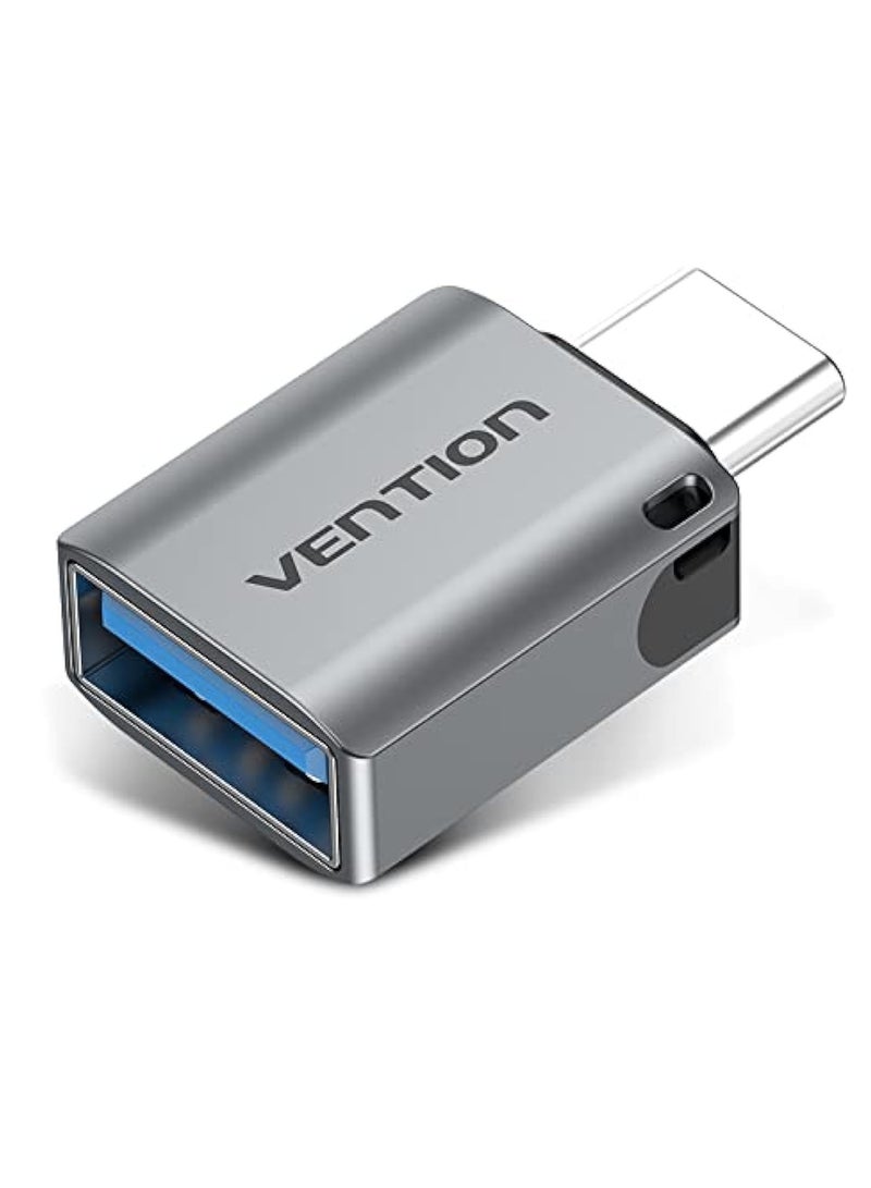 VENTION Sb-c Male to Usb 3.0 Female Otg Adapter Gray Aluminum Alloy Type 5gbps 3a Converter