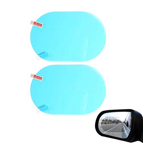 CarFrill Anti-Fog Rear View Mirror Film | HD Nano Waterproof & Anti-Glare Protective Film for Car Mirrors | Rainproof, Anti-Scratch, and Anti-Mist Visibility Shield (2 Pcs) - Image 2