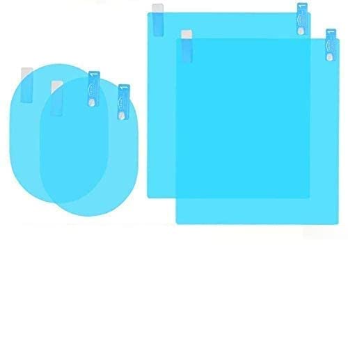 CarFrill Anti-Fog Rear View Mirror Film | HD Nano Waterproof & Anti-Glare Protective Film for Car Mirrors | Rainproof, Anti-Scratch, and Anti-Mist Visibility Shield (2 Pcs) - Image 1