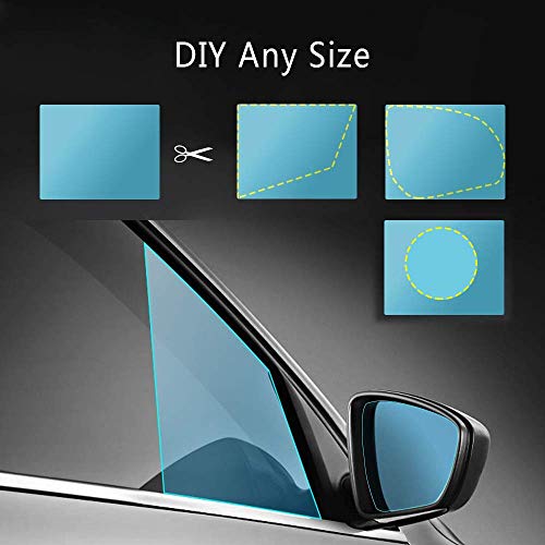CarFrill Anti-Fog Rear View Mirror Film | HD Nano Waterproof & Anti-Glare Protective Film for Car Mirrors | Rainproof, Anti-Scratch, and Anti-Mist Visibility Shield (2 Pcs) - Image 4