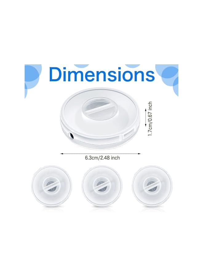 Green Tiger 9 Pcs Charging Cord Organizer Portable Charger Cord Holder Round Storage Cable Winder Retractable Cable Management Flexible USB Cable Reel for Home Office Classroom, Transparent - Image 2