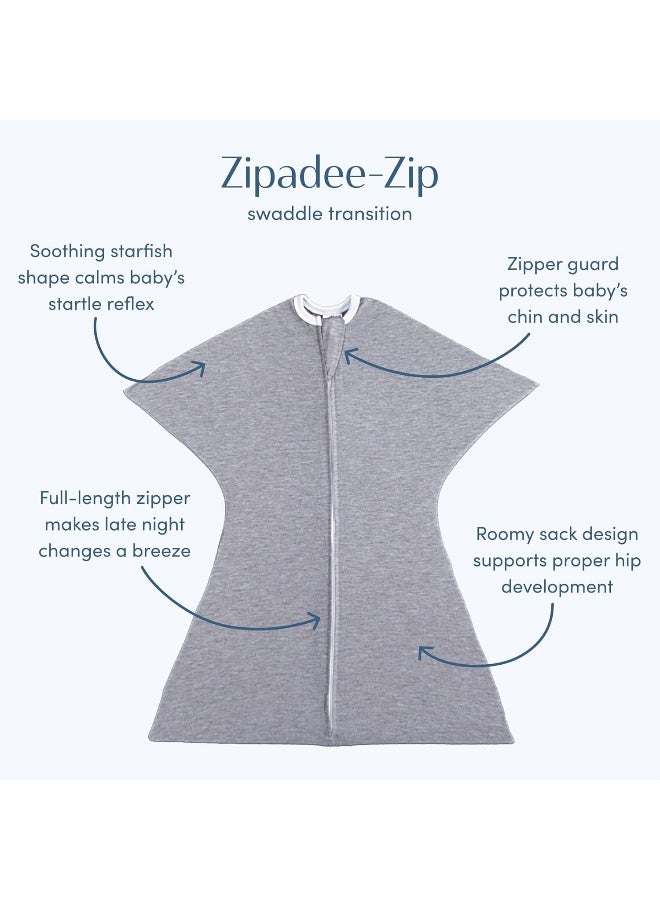 SleepingBaby Zipadee-Zip Transitional Swaddle Sack - Roomy Zipper Swaddle for Easy Diaper Changes and Proper Hip Development - Image 2