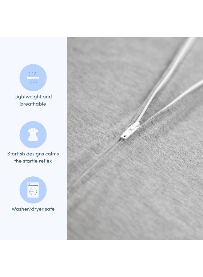 SleepingBaby Zipadee-Zip Transitional Swaddle Sack - Roomy Zipper Swaddle for Easy Diaper Changes and Proper Hip Development - Image 3