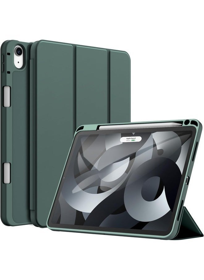 iPad Air 11 Inch (M2) 2024 Case – Green Trifold Stand Smart Cover with Auto Wake and Pencil Holder - Image 1