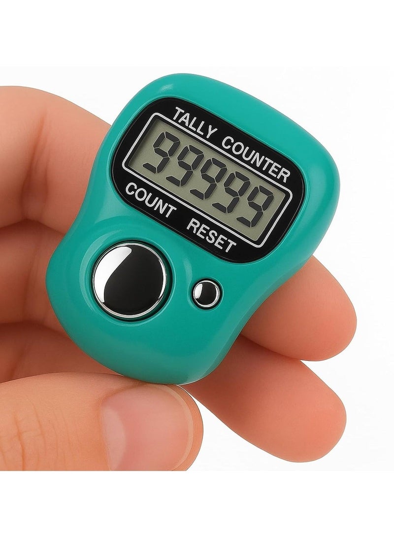 A small and elegant electronic prayer beads ring with a digital LCD screen for fingers, featuring a digital counter, multi-colored display, and a manually resettable digital counter. - Image 5