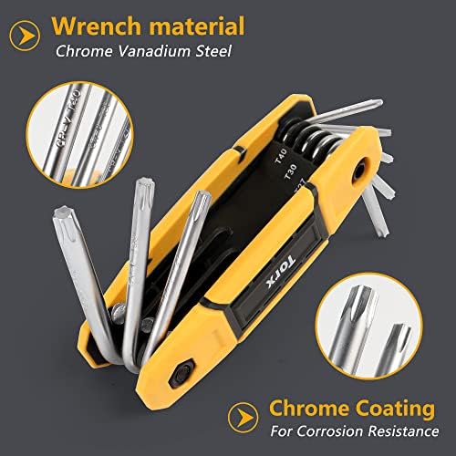 Mulwark 25 Pcs Folding Allen Wrench Set | Metric  Standard & Torx - Perfect Hex Key Set Tool Gift For Christmas | 3 Pack Portable Set For Business And Home Use - Image 3