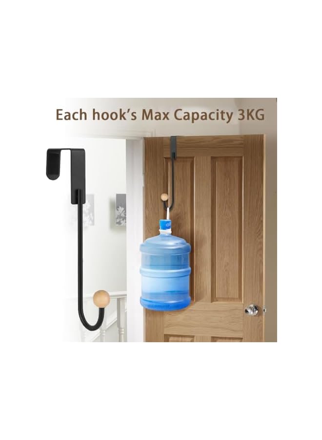 PROMASS promass Door Hangers for Bathroom, 6 Pcs Door Hangers Hooks, Purse Hanger for Closet, Heavy Duty Hook Coat Rack for Living Room, Purse Hanger for Large Closet Hooks Purse Organizer  - Image 2