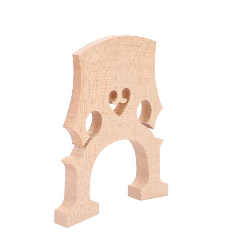 Cello Bridge: 4/4 Size Maple Wood - Smooth Burr-Free Surface, Enhances Vibration & Timbre for Professional Cellists, String Instrument Maintenance - Image 2