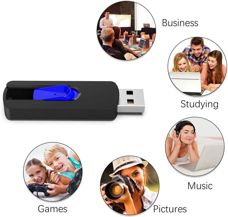 RAOYI 5 Pack 64GB USB Flash Drive, USB 2.0 Memory Stick Thumb Drives Jump Drive Pen Drive for PC Laptop Computer - 64G Multipack - Image 4