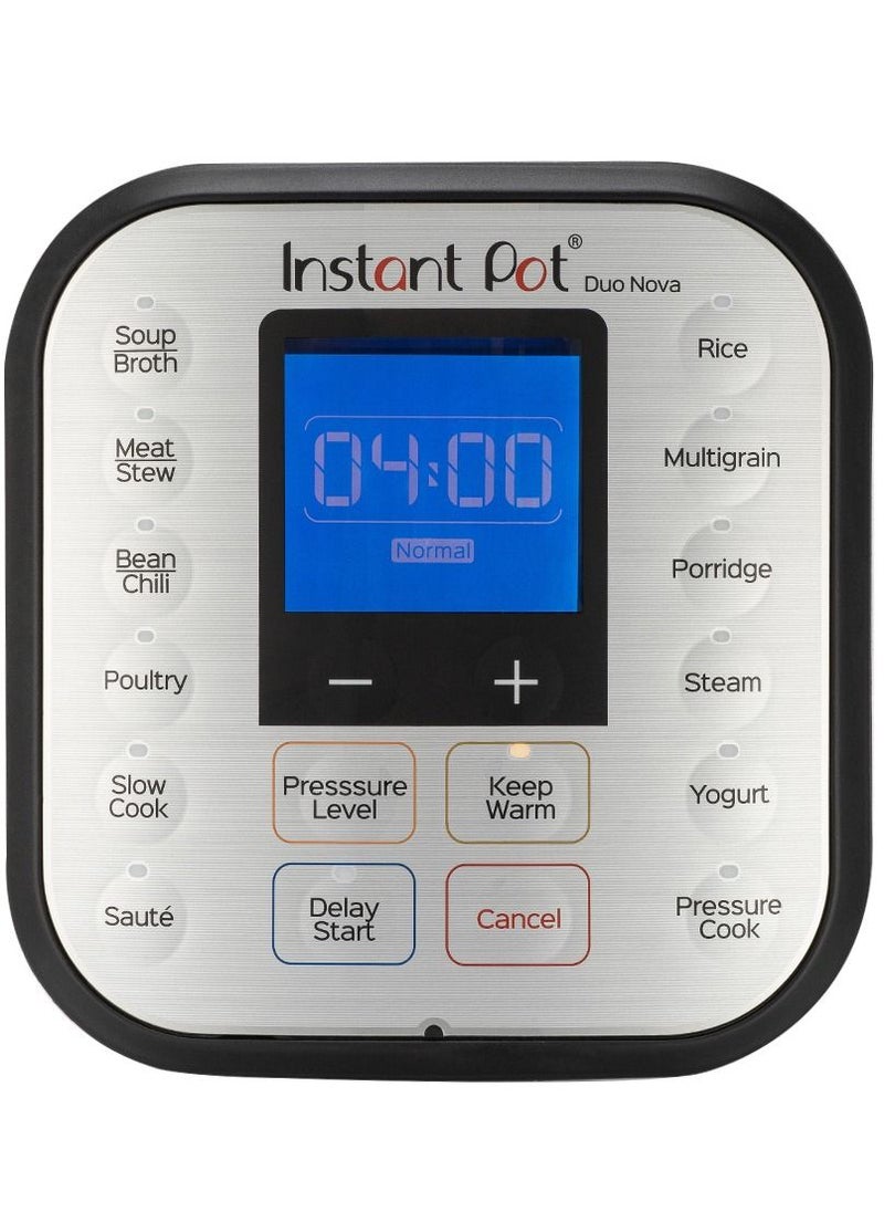 Instant Pot - Duo Nova 7 in 1 Electric Pressure Cooker Multicooker 9.5 Liters 10 Quarts - Image 1