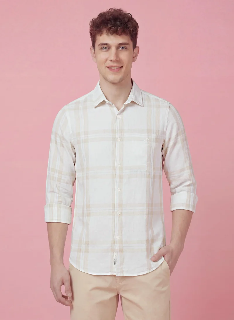بيينغ هيومان Men Checked Casual Shirt
