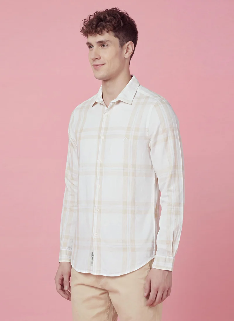 بيينغ هيومان Men Checked Casual Shirt