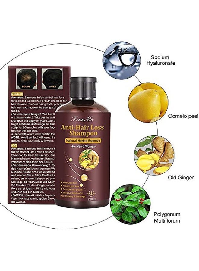 TruuMe Hair Growth Shampoo, Anti Hair Loss - Helps Stop Hair Loss, Regrowth for Men & Women, 220mL - Image 2