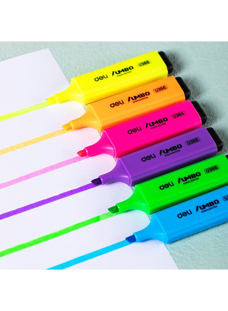 ديلي قلم تمييز أخضر برأس مشطوف 1-5 مم، سريع الجفاف، لتدوين الملاحظات ورسم الرسوم التوضيحية، عبوة من 12 قلمًا - Image 2