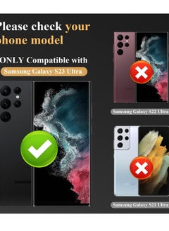 Y&D Camera Lens Protector for Samsung Galaxy S23 Ultra, Tempered Glass Screen Individual Metal Ring Cover Ultra Accessories  - Image 2