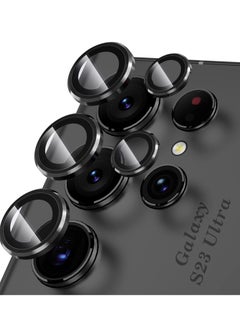 Y&D Camera Lens Protector for Samsung Galaxy S23 Ultra, Tempered Glass Screen Individual Metal Ring Cover Ultra Accessories  - Image 1