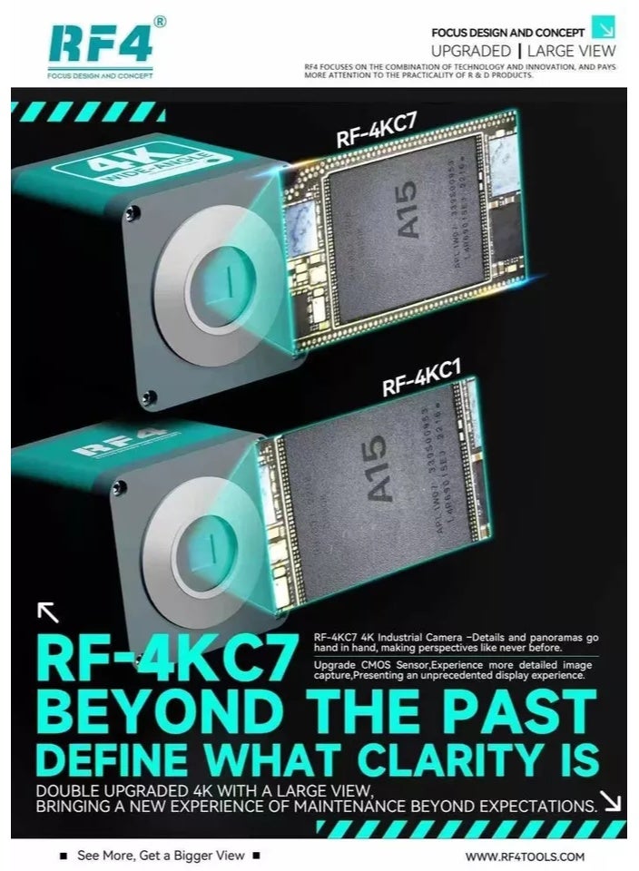 RELIFE RF4 RF-4KC7 Large-field 4K Industrial Camera Microscope Camera HDMI 1080P 60FPS - Image 3