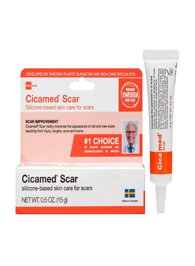 Cicamed Silicone Scar Gel - Works with Tape - Advanced Cream for Surgical Scars, C-Section, Burns, Keloids, and Acne Marks - 0.5 oz (15g) - Image 1