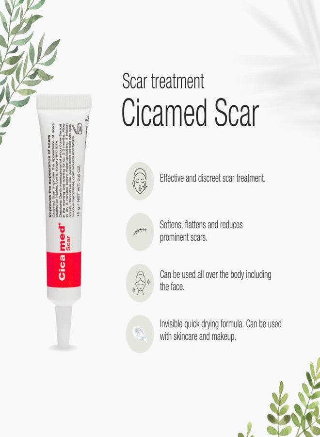 Cicamed Silicone Scar Gel - Works with Tape - Advanced Cream for Surgical Scars, C-Section, Burns, Keloids, and Acne Marks - 0.5 oz (15g) - Image 3