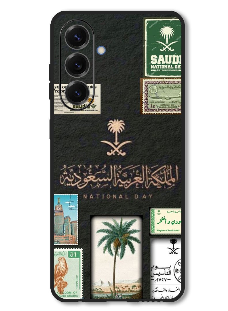 Theodor Case Compatible with Samsung Galaxy S25 FE 6.7 Inch Protection Shockproof Bumper Cover KSA national day - Image 1