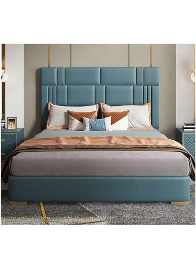 Poppins Home Poppins HOME Simple and Light Luxury Size Bedside Bedroom Double Bed Wabi Style Bedroom Furniture Wedding Bed 180cmX200cm  - Image 1