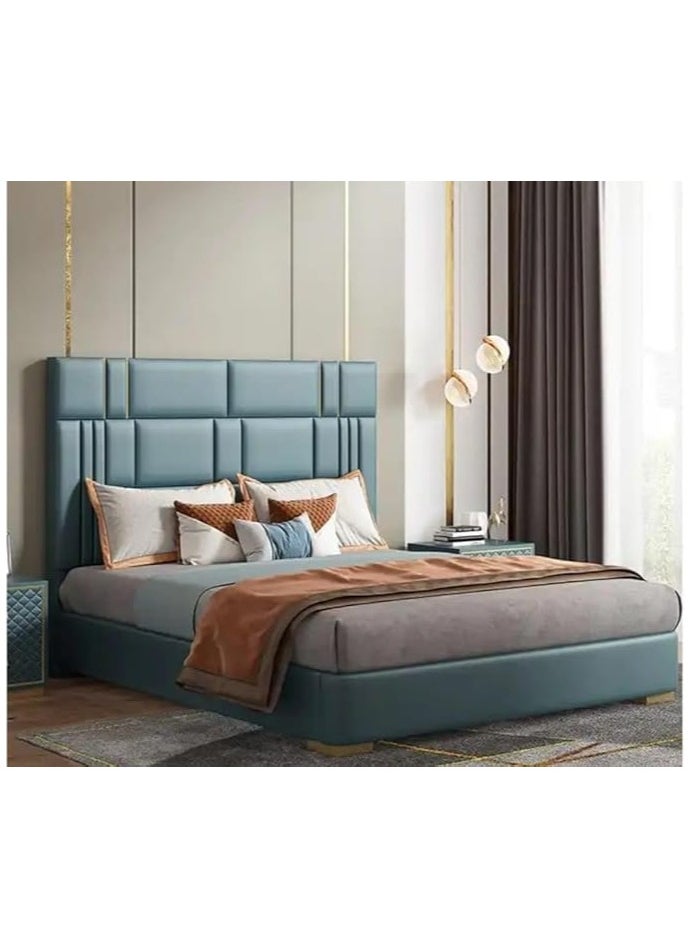 Poppins Home Poppins HOME Simple and Light Luxury Size Bedside Bedroom Double Bed Wabi Style Bedroom Furniture Wedding Bed 180cmX200cm  - Image 3