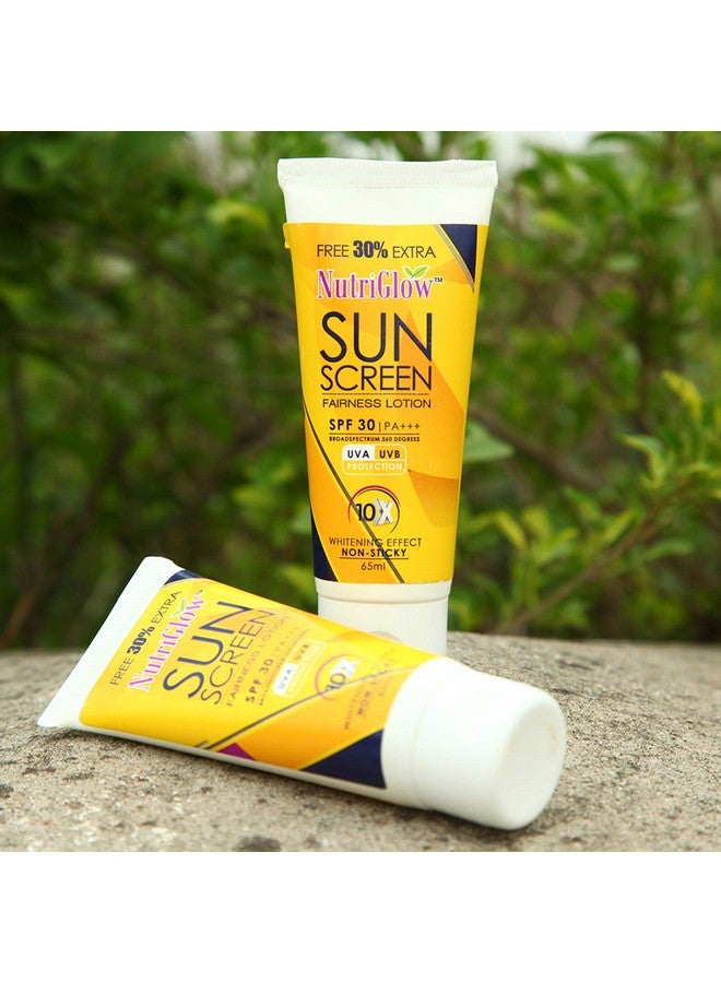 Nutriglow Wild Turmeric Face Wash & Sunscreen Fairness Lotion SPF 30 PA+++ For Control Pimple, Glowing Skin & Sun Burn, Sun Protection, All Skin Types, 65ml Each, Pack of 2 - Image 5