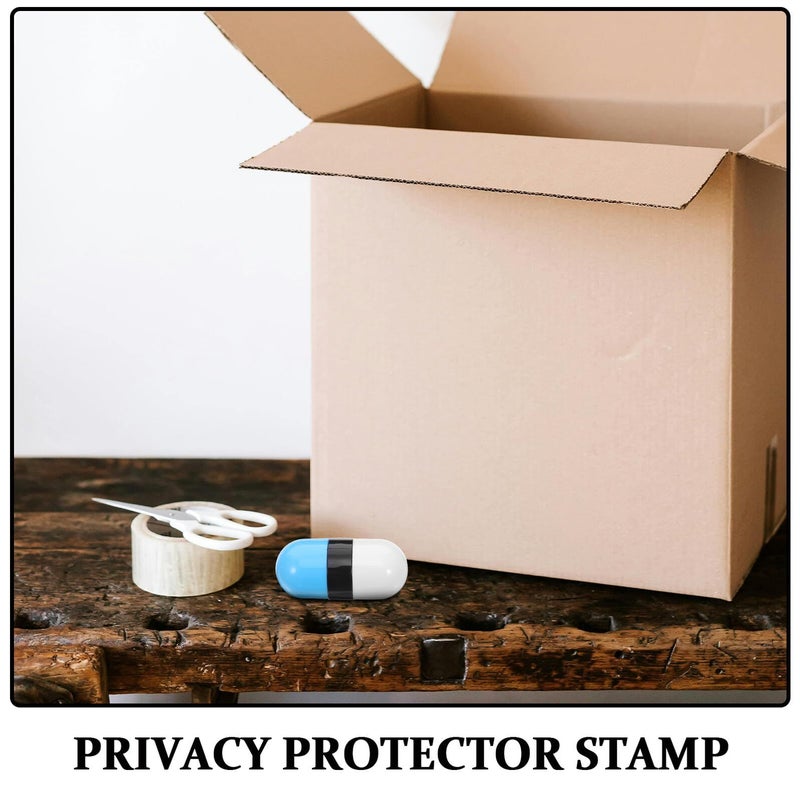 2 Pcs Personal Information Blocker Stamp With Dual End Wide Ink Roller Black For Mail And Data Protection Confidential Privacy Shield Office Security - Image 4