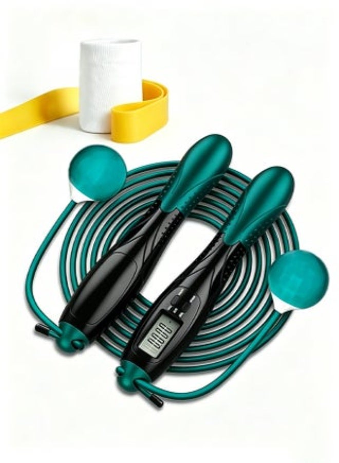 Lynacz Original Dual Purpose Digital Jump Rope - Adjustable Counting Skipping Rope - Multimode Skipping Rope with Calories - 360° anti-winding - Cordless Jumping Rope for Fitness Exercise Gym - Image 1