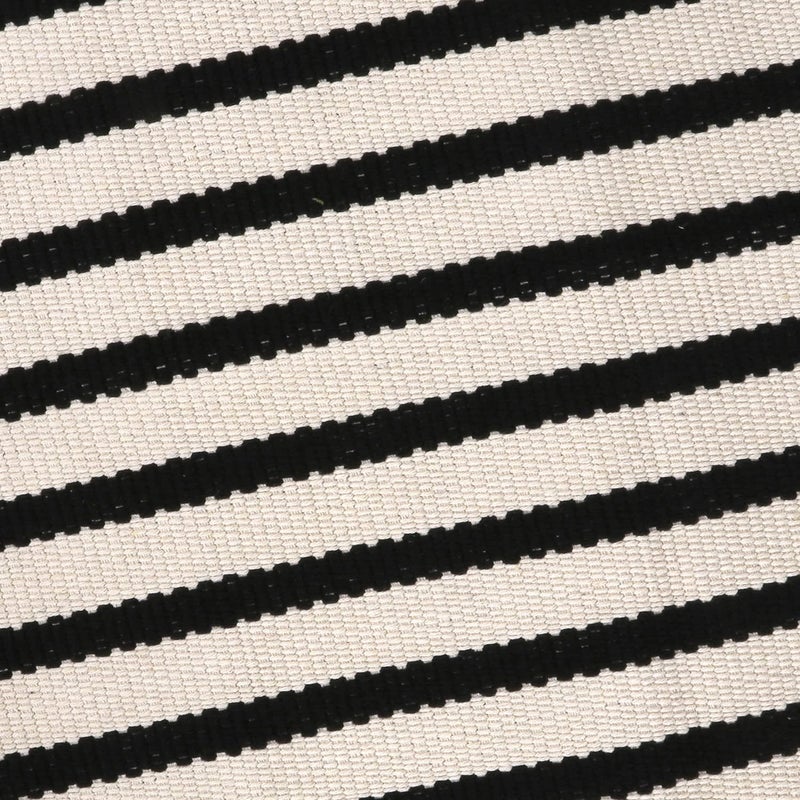 LEEVAN Black and White Striped Outdoor Rug Runner 2x4 Layering Doormat Farmhouse Front Porch Rug Cotton Woven Washable Throw Carpet for Hallway/Front Steps/Bathroom/Kitchen/Home Entrance - Image 5