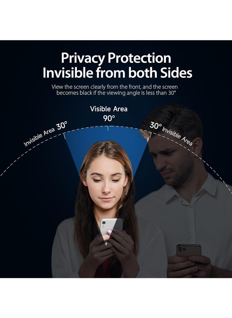 Denx Private Screen Protector For iPhone 16 Pro, 9h tempered glass screen protector, Ultra HD Glass, Eazy Installation, Anti Shock Screen, Anti Scratch Protection, Compatible With iPhone 16 Pro  - Image 4