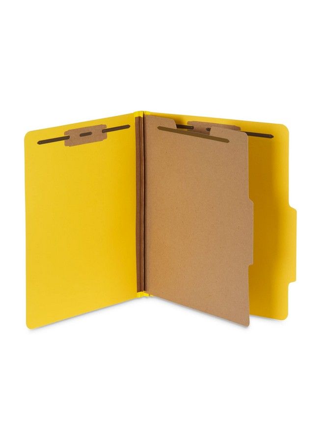 Blue Summit Supplies Ies Classification Folders 1Divider Letter Size Yellow With 2 Inch Tyvek Expansions Durable 2 Prong Design For Organizing Standard Medical Files & Office Reports 10 Pack  - Image 4