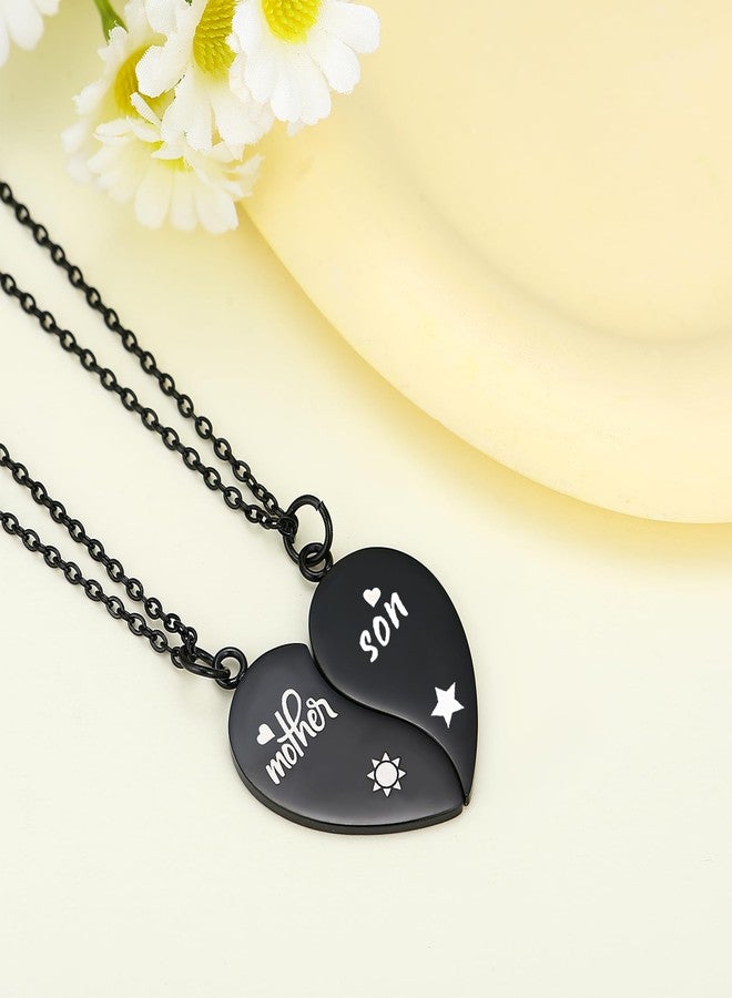 Yonhon Mother Son Necklace Set for 2,Mom Son Matching Necklace for 2 - Image 4