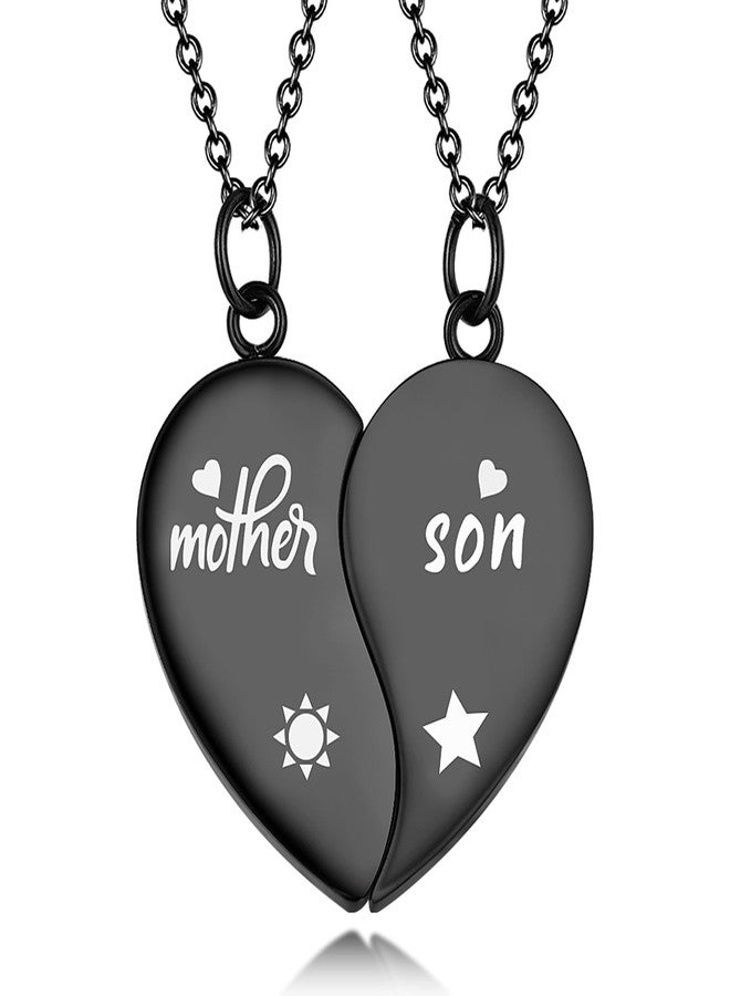 Yonhon Mother Son Necklace Set for 2,Mom Son Matching Necklace for 2 - Image 1