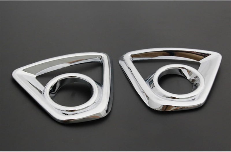 QASULER ABS Chrome Fog Light Lamp Frame for Mazda CX-5 - Image 2