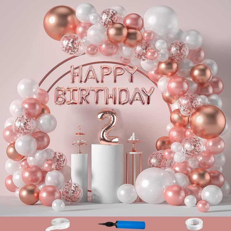 CRAZYKART CRAZYKART 2nd Birthday Decoration Combo Party Set for Kids Theme Pack Full Balloons Banners a Magical Celebration Kit For PicturePerfect Bring Show to Life at Party 