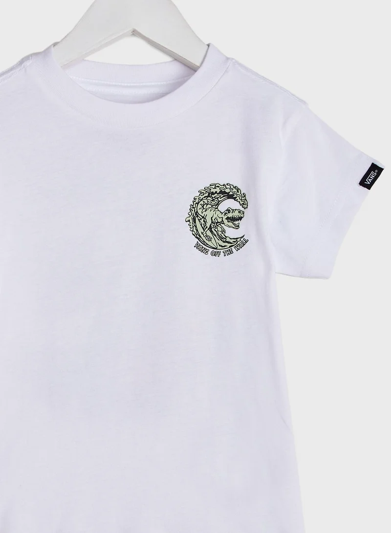 VANS Kids Off The Wall Surf Dino T-Shirt