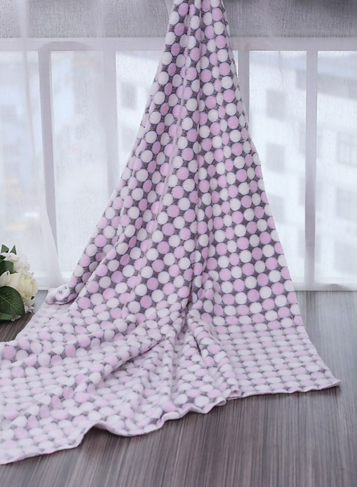 Pet Blanket, 4 Pieces Dog Blanket Warm Thickened Cat Blanket Pet Supplies Kennel Pad Cute Sleep Pad Polka Dot Design Sleep Pad for Small and Medium-sized Pets and Other Small Pets (4 Colors) - Image 4