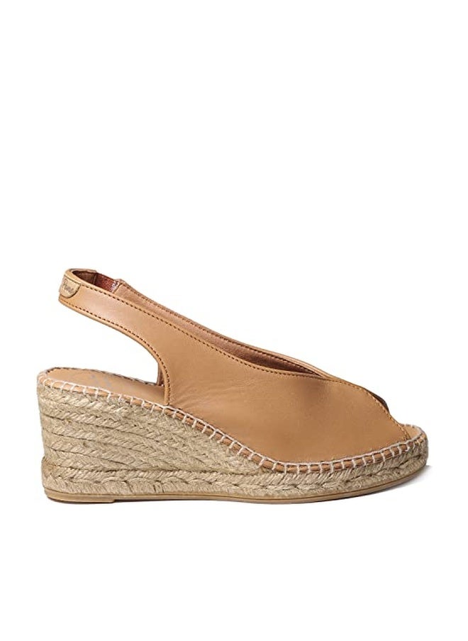 Toni Pons Women's Laila-P Espadrille Wedge Sandal, Tan, 7.5 - Image 1