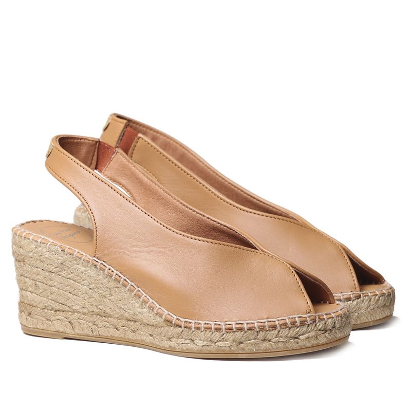 Toni Pons Women's Laila-P Espadrille Wedge Sandal, Tan, 7.5 - Image 5