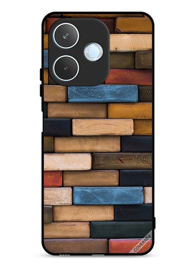 Covernex Oppo A5 Pro Protective Case Cover Wooden Wall - Image 1