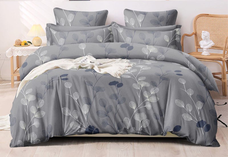 Mosho 220 TC Glace Cotton Double Bed Sheet Set without Joint (King, 108x108 inch, 9 Feet) - Image 3