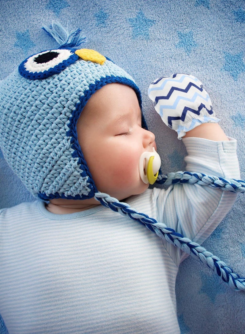 Anti-Scratch Baby Mittens Cute Newborn No Scratch Mitten Gloves for Little Boys Girls 0-6 Months Multicoloured 9 Pairs - Image 5
