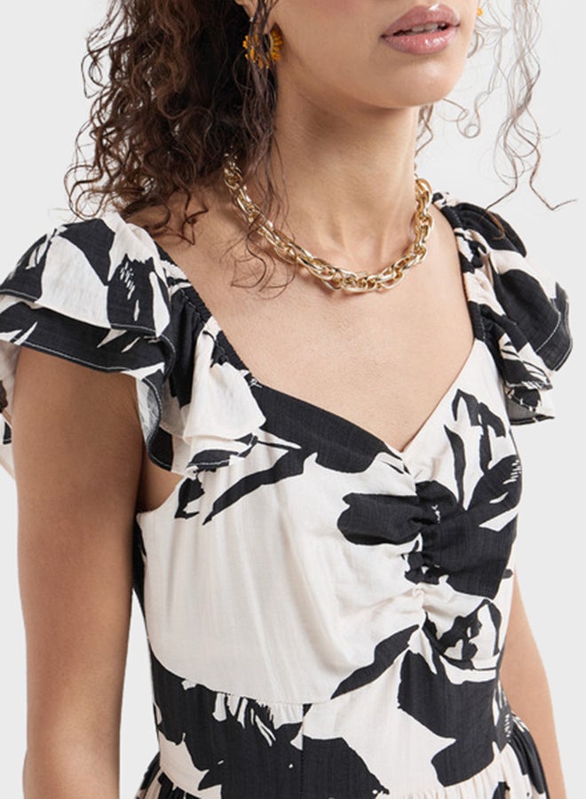 FAV Floral Print Maxi Dress - Image 3