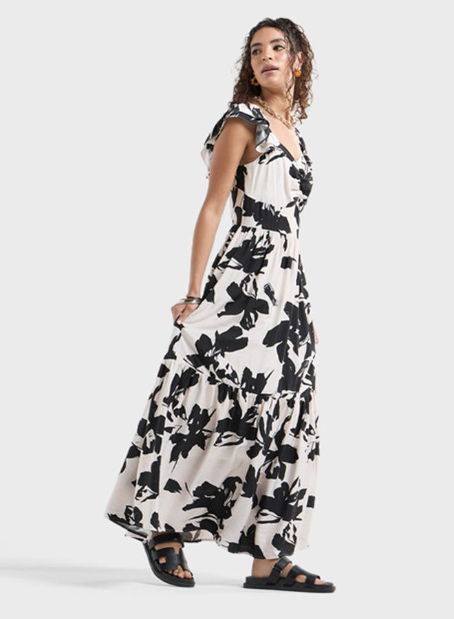 FAV Floral Print Maxi Dress - Image 4