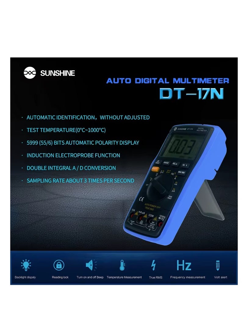 SUNSHINE DT-17N Digital Multimeter Auto Range Lcd Display Multimeter  - Image 3